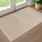 EARTHALL Washable Entryway Rug, Non Slip Area Rug, 3x5 Ft, Sand/Beige - Image 6