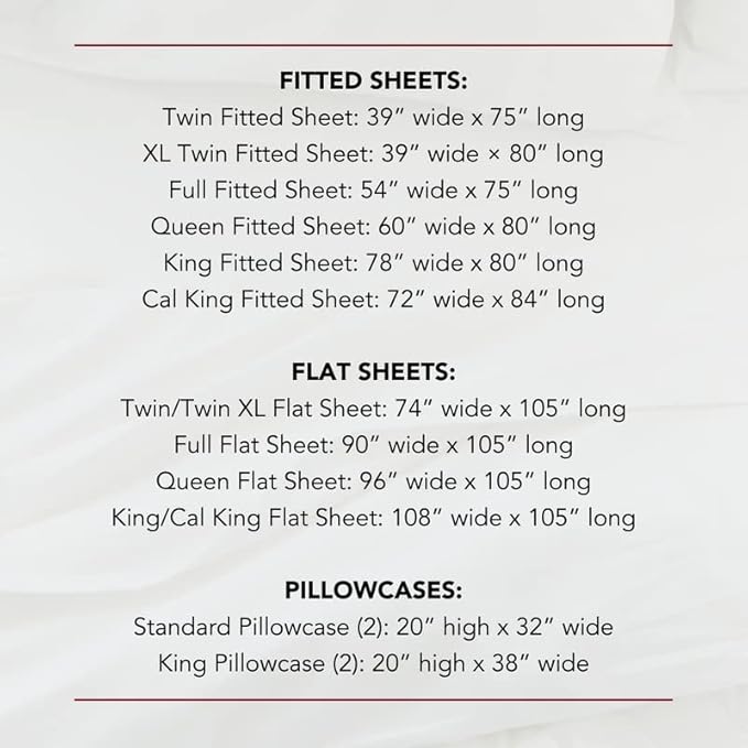 Red Land Cotton Luxury Sheet Set | 100% American Grown Cotton Basics | Premium Hotel Ultra-Soft Lightweight 4 Piece USA Made Deep Fitted Flat Sheet & Pillowcases Percale Weave (Split King/Natural)