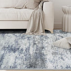 9x12 Area Rugs for Living Room Washable Bedroom Dining Room Blue Grey - Image 3