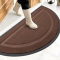 OLANLY Half Circle Front Door Mat Outside 47x23 All-Season Rubber Doormat by OLANLY