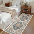 Madane Hallway Runner Rug 2x5 Washable Entry Rugs Non-Slip, Navy Blue by Madane