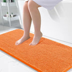 OLANLY Large Bathroom Rugs 50x30, Extra Soft Absorbent Chenille Bath Rugs by OLANLY