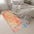 3x10 Washable Runner Rug：Modern Abstract Soft Carpet Galaxy Haze - Image 5