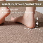 YDKGL Kitchen Rugs Kitchen Mats for Floor Non Slip Washable Brown 17"x47" - Image 5