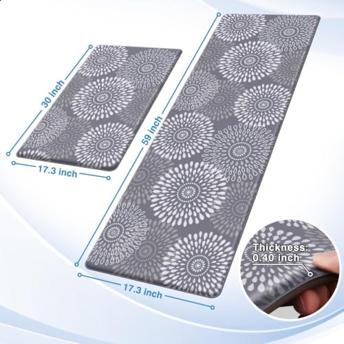 LuxStep Kitchen Mats for Floor,Cushioned Rug Anti-Fatigue for Kitchen Decor - Image 3
