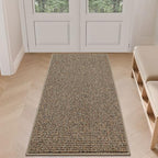 BEQHAUSE Dirt Trapper Door Mat 24" x 60", Non-Slip Washable Doormats, Beige by BEQHAUSE