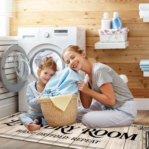 Non-Slip Laundry Room Rug Runner, Farmhouse Washable Laundry Mat - Image 7