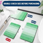 OLANLY Luxury Toilet Rugs U-Shaped 24x20, Soft Absorbent Microfiber Mat - Image 2