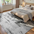 Ompaa Living Room Rug 5x8 Ink Black Area Rug Machine Washable Boho Rug Non Slip Abstract Vintage Indoor Large Rugs for Bedroom, Classroom, College Dorm, Farmhouse, Dining Room, Kids Playroom by OmpaaHomeDecor