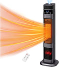 Auertech 31" Space Heater with Humidifier, 3 in 1 Electric Space Heater with 3D Flame, Oscillating Room Heaters with 3 Heating Modes, 12H Timer, Space Heaters for Indoor Use Large Room, Bedroom