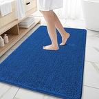 OLANLY Large Bathroom Rugs 59x35, Extra Soft Absorbent Chenille Bath Rugs by OLANLY