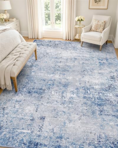 OLANLY 5x7 Washable Area Rug, Soft Non Slip Carpet for Bedroom Living Room by OLANLY