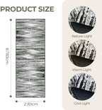 2x6 Runner Rug Non Slip,Washable Hallway Runner Rug,Black - Image 2