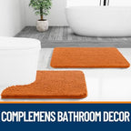 OLANLY Bathroom Runner Rugs 44x24, Extra Soft Absorbent Chenille Bath Rugs, Rubber Backing Quick Dry, Machine Washable Long Bath Mats for Bathroom Floor, Tub and Shower, Home Decor Accessories, Clay - Image 7