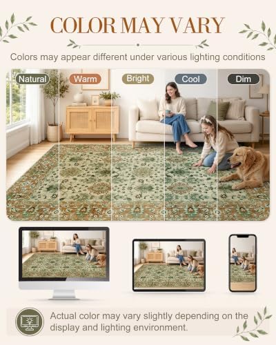 OLANLY 3x5 Washable Accent Rug, Soft Non Slip Carpet for Entryway Bedside - Image 2