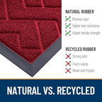 OLANLY Front Door Mat Outside 29.5x17, All-Season Absorbent Rubber Doormat - Image 5
