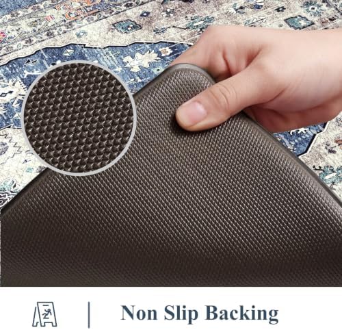 Collive Cushioned Anti Fatigue Kitchen Runner Rugs, Dusty Blue, 17.3”x59” - Image 4