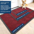 OLANLY Front Door Mat Outside Entrance 35x23, Waterproof Heavy-Duty Doormat - Image 2