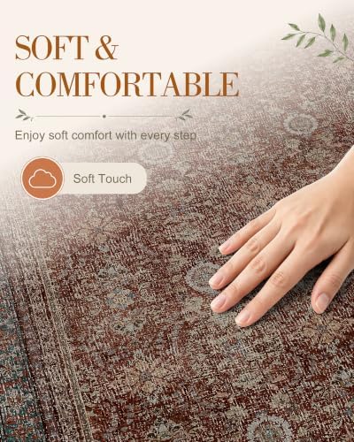 OLANLY 2'6"x14' Washable Runner Rug, Non Slip Carpet for Hallway Kitchen - Image 4
