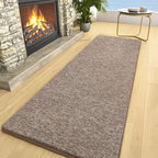 AROGAN 2x8 Runner Rug for Hallway, Long Runner Rugs Non Slip, Matte Brown - Image 3