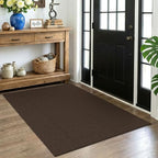 EARTHALL Washable Area Rug, Non Slip Entryway Rug, 4x5 Ft, Brown/Coffee by Unknown