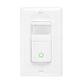 Maxxima Occupancy Vacancy Motion Sensor PIR Wall Switch, 3-Way or Single Pole Wall Plate Included, Commercial or Residential, 120-277V