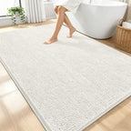 OLANLY Large Bathroom Rugs 70x46, Extra Soft Absorbent Chenille Bath Rugs by OLANLY