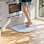 KIMODE Anti Fatigue Mat for Kitchen Floor,Farmhouse Half Circle Kitchen Rug - Image 2