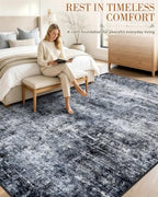 OLANLY 5x7 Washable Area Rug, Soft Non Slip Carpet for Bedroom Living Room - Image 3