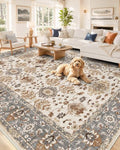 OLANLY 8x10 Washable Area Rug, Soft Non Slip Carpet for Bedroom Living Room by OLANLY