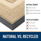 OLANLY Half Circle Front Door Mat Outside 47x23 All-Season Rubber Doormat - Image 4