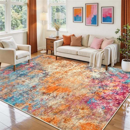 Aelenmu 5x7 Area Rugs for Living Room Washable Bedroom Dining Room Colorful - Image 3