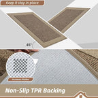 BEQHAUSE Indoor Door Mat 24" x 72", Dirt Trapper Door Mats, Taupe - Image 4