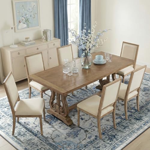 RELEANY Washable Area Rug, Large 9'x12', Blue/White/Gray - Image 3