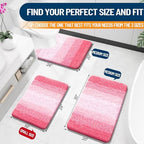 OLANLY Bathroom Runner Rug 45x27, Extra Soft Absorbent Microfiber Bath Rugs - Image 2