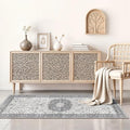 Washable 2x4 Kitchen Sink Rugs: Washable Non-Slip Hardwood Floor Mat for Stove Soft Stain Resistant Carpet Boho Home Decor for High Traffic Area Low-Pile Area Rug for Entryway Foyer(2x4,Grey) by HYHAOYUNLAI