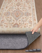 Veken Non Slip Cushioned Rug Pad Gripper, Felt and Silicone Backing, 2 x 6 Ft, 1/8" Thick Runner Carpet Liner Protector Mat for Area Rugs and Hardwood Floors, with 99 Pcs Anti-Slip Strips Pattern by Veken