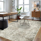 5x7 Area Rugs for Living Room Washable Bedroom Dining Room Beige Brown - Image 3
