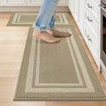 COSY HOMEER Kitchen Rugs Sets of 2 Non-Slip Washable,20"x30"+20"x48" by COSYHOMEER