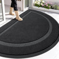 OLANLY Half Circle Front Door Mat Outside 71x47 All-Season Rubber Doormat by OLANLY