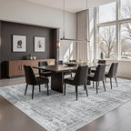 8x10 Area Rugs for Living Room,Large Washable Rug,Grey - Image 4