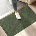 BEQHAUSE Dirt Trapper Door Mat 17" x 30", Non-Slip Doormats, Green by BEQHAUSE