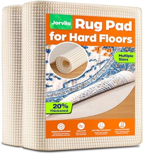 Jorvila Non-Slip Rug Pad Gripper Round 4 Ft by Unknown
