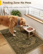 RELEANY Washable Area Rug, Small 2'x3', Brown/Dark Brown - Image 2