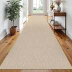 EARTHALL Washable Runner Rug, Non Slip Hallway Runner, 3x20 Ft, Sand/Beige by Unknown