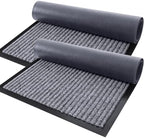 OLANLY 2-Pack Front Door Mats 29.5x17, Waterproof Heavy-Duty Doormats by OLANLY