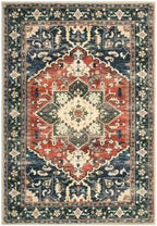 Yamaziot Washable Area Rug, 2x3 Small Boho Vintage Entryway Non-Slip Rug - Image 2
