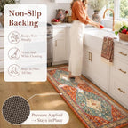 Collive Kitchen Mats for Floor Kitchen Rugs Non Slip Washable, 24''x71'' - Image 3