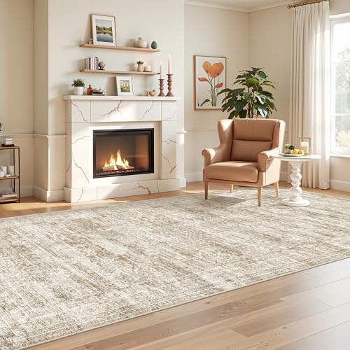 4x8 Rug Non Slip,Washable Hallway Runner Rug,Brown - Image 3