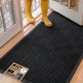 GORILLA GRIP WeatherMAX Door Mat, Indoor Outdoor Use, 60x24, Black Maze by GorillaGrip